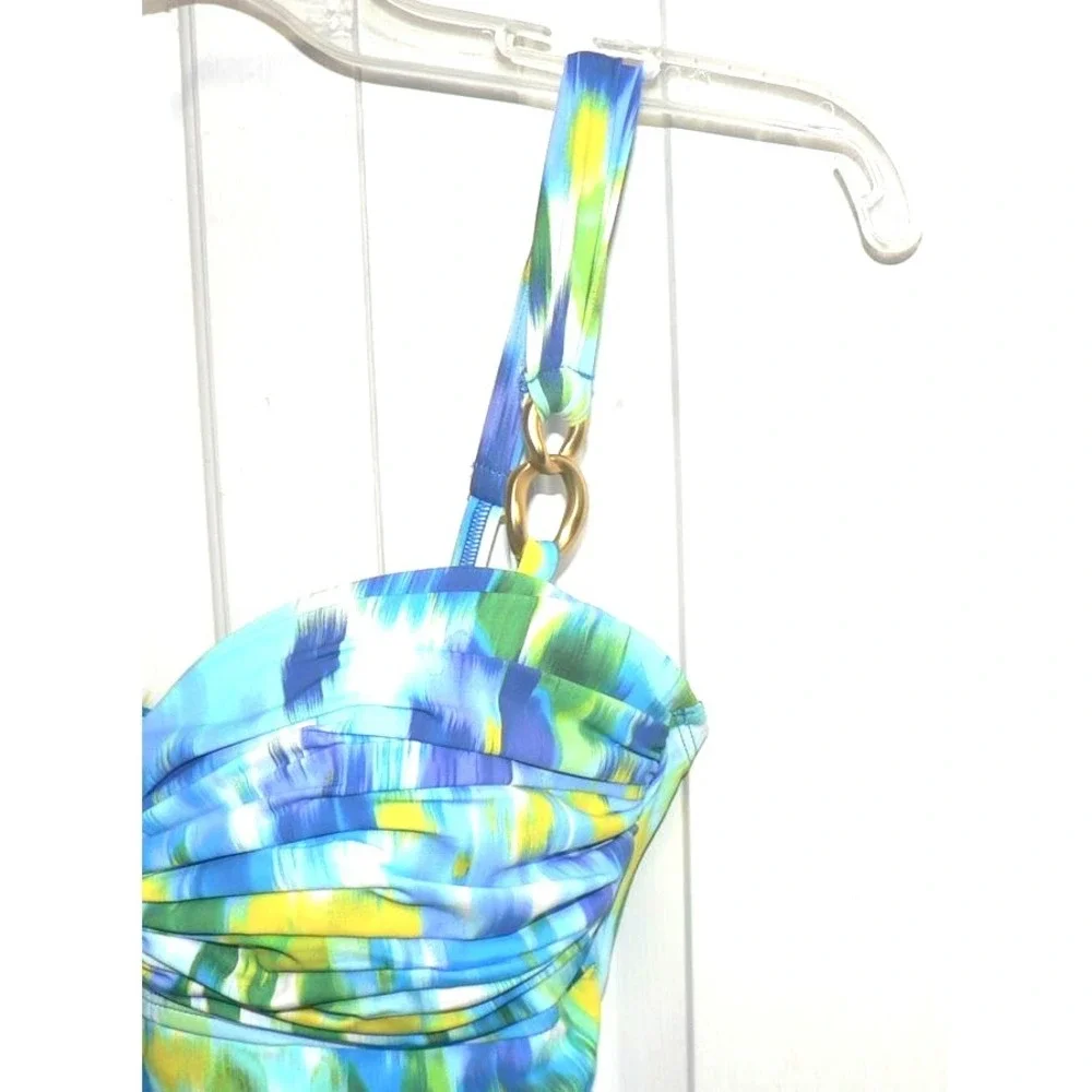 Bleu by Rod Beattie Women's Life's‎ A Beach Shirred One Piece Swimsuit in Cool 6